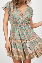Load image into Gallery viewer, Oria Mini Dress - Teal
