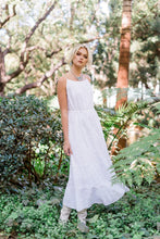 Load image into Gallery viewer, White Maxi dress on model

